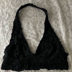 Aerie black halter bralette